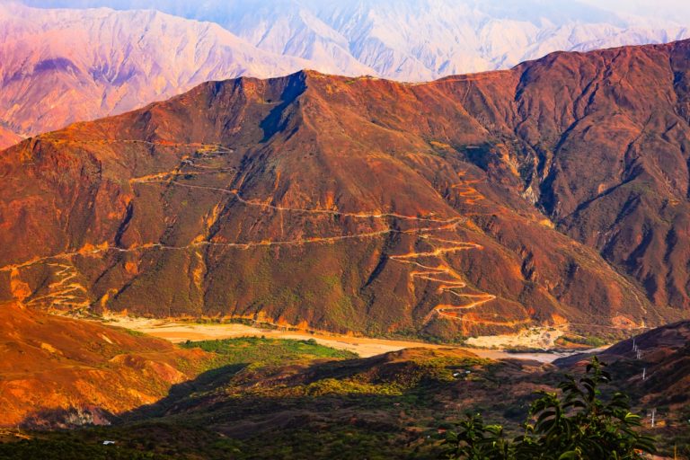 Colombia - Chicamocha National Park and Canyon on the Andes Mountains in the Santander Department
